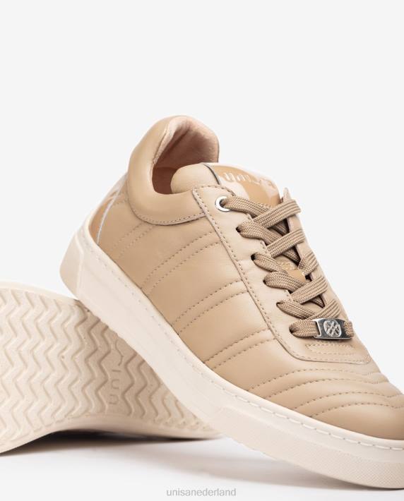 Unisa 02B01242 sportschoen met gewatteerd effect vrouwen beige