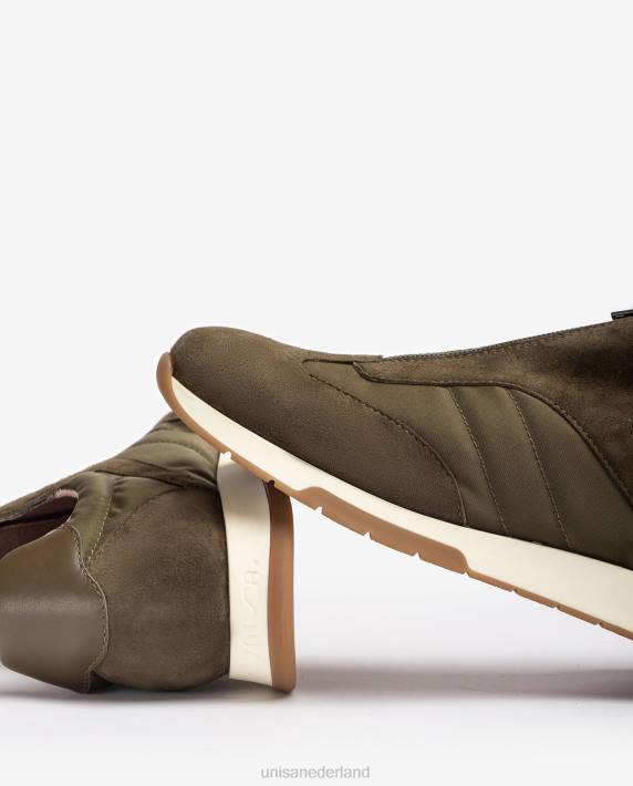 Unisa 02B01287 suède sneakers neopreen sok kinderen groente