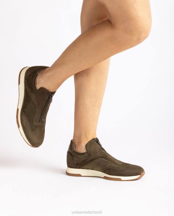 Unisa 02B01287 suède sneakers neopreen sok kinderen groente