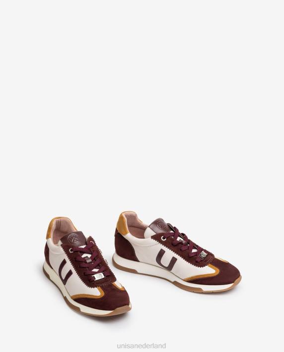Unisa 02B01293 contrasterende superzachte sportschoen vrouwen rood