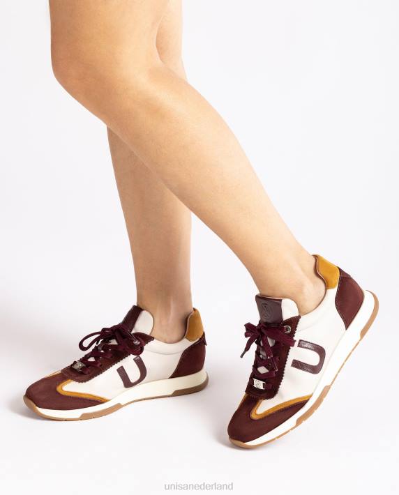 Unisa 02B01293 contrasterende superzachte sportschoen vrouwen rood