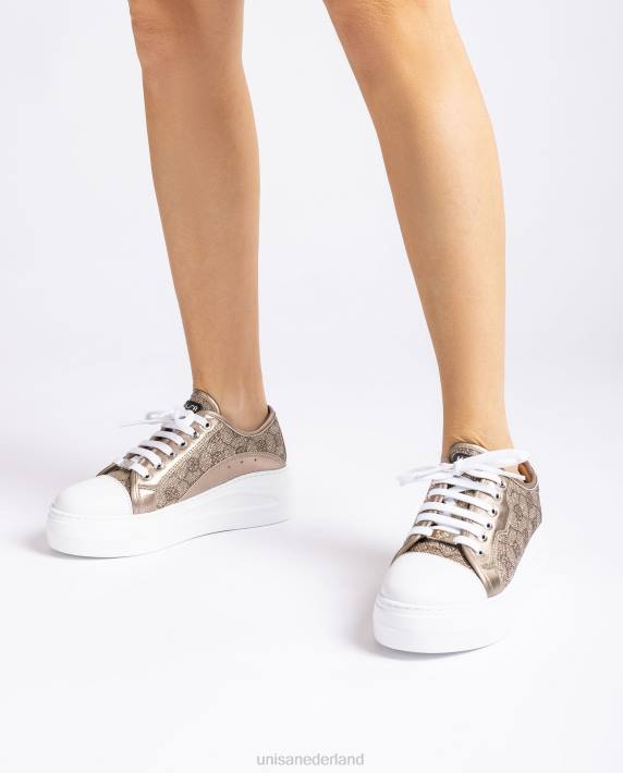 Unisa 02B0647 sneaker van glanzende stof vrouwen bevallig
