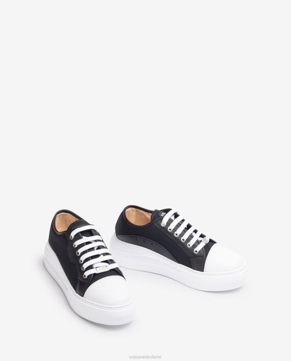 Unisa 02B0657 sneaker van stof vrouwen zwart