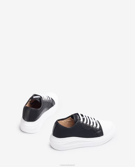 Unisa 02B0657 sneaker van stof vrouwen zwart