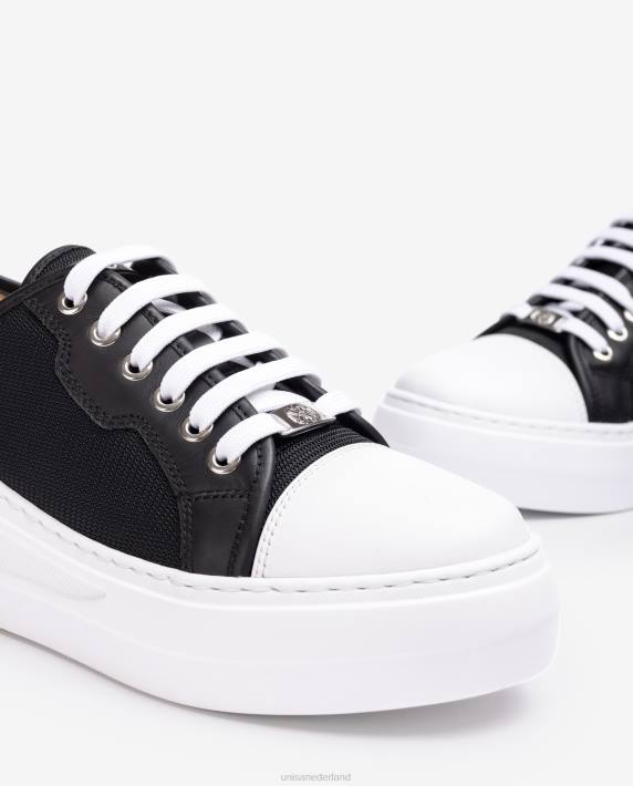 Unisa 02B0657 sneaker van stof vrouwen zwart