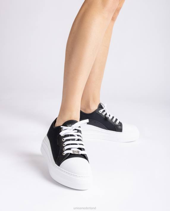 Unisa 02B0657 sneaker van stof vrouwen zwart