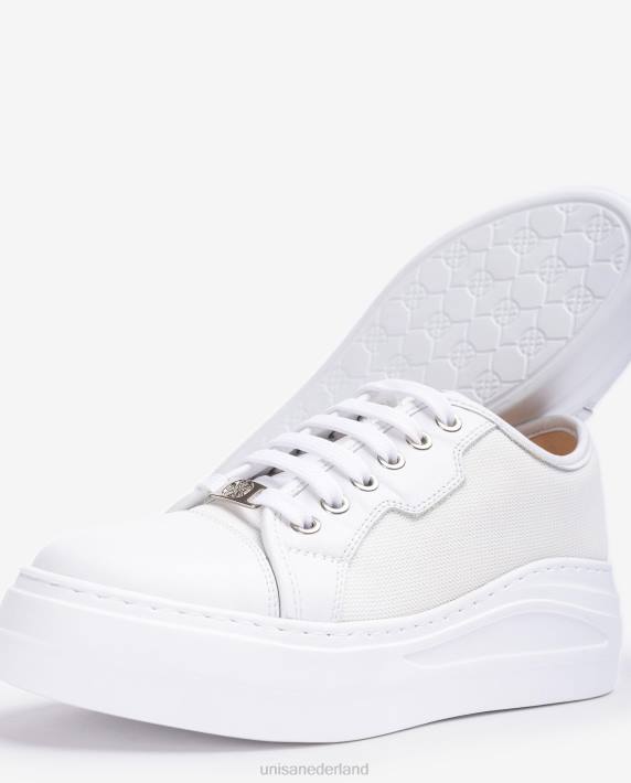 Unisa 02B0658 sneaker van stof vrouwen wit