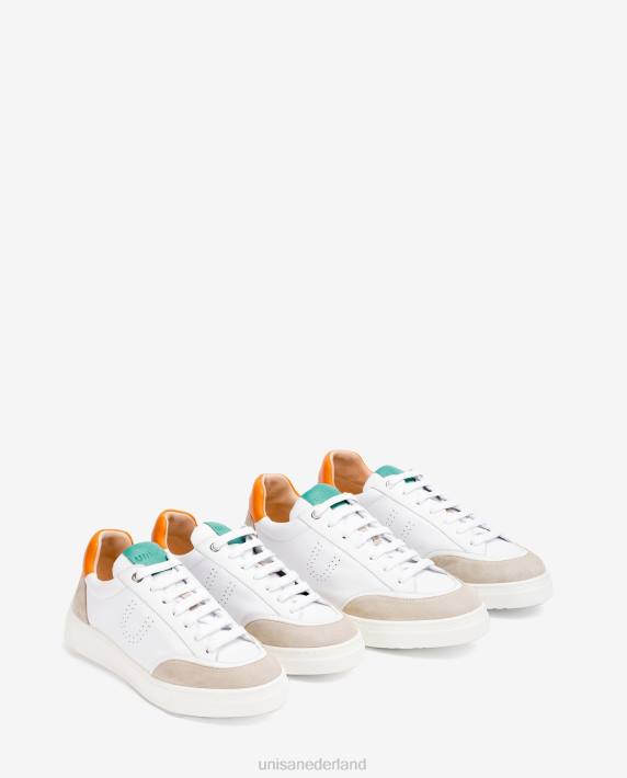 Unisa 02B0666 contrasterende sportschoen uniseks wit