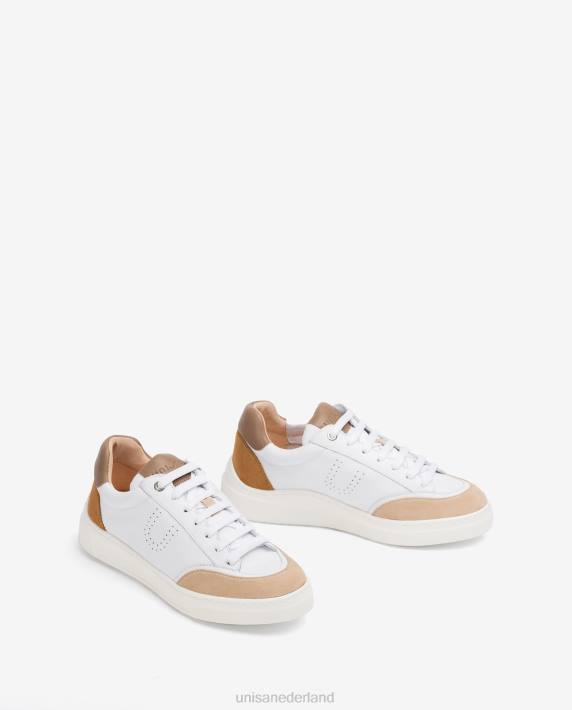 Unisa 02B0667 contrasterende sportschoen uniseks wit