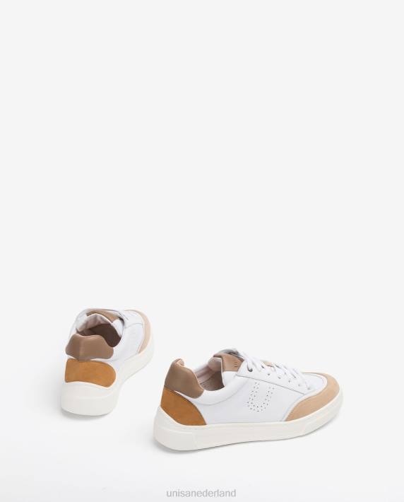 Unisa 02B0667 contrasterende sportschoen uniseks wit