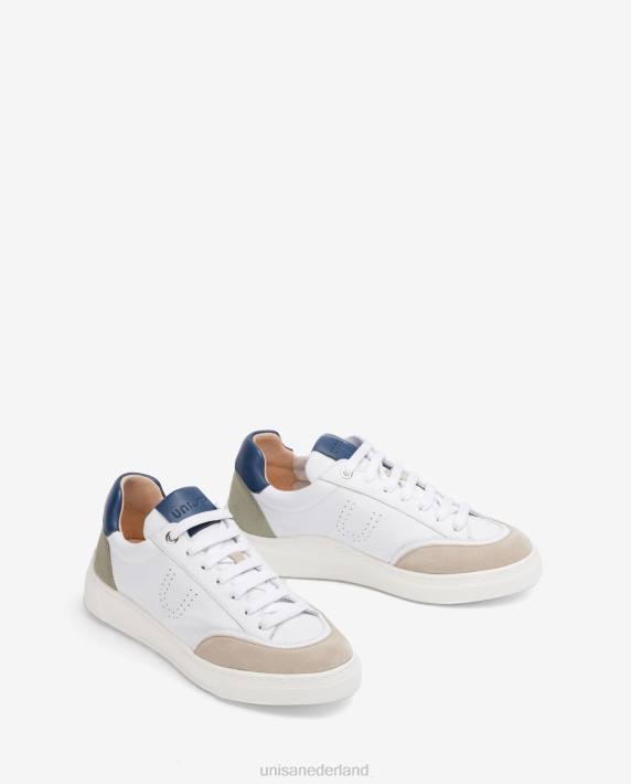 Unisa 02B0668 contrasterende sportschoen uniseks wit