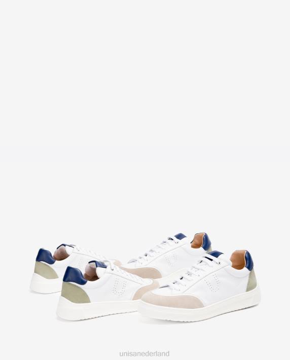 Unisa 02B0668 contrasterende sportschoen uniseks wit