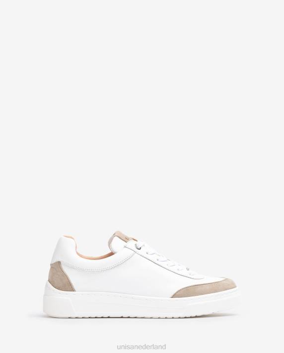 Unisa 02B0678 sneakers met contrasterende teen en hak vrouwen bevallig