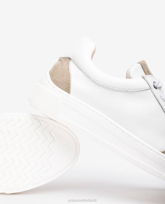 Unisa 02B0678 sneakers met contrasterende teen en hak vrouwen bevallig