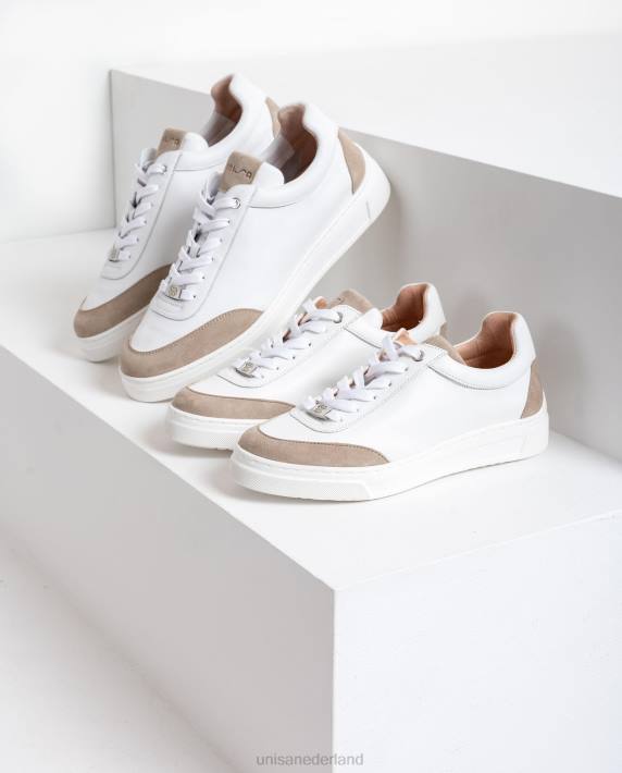 Unisa 02B0678 sneakers met contrasterende teen en hak vrouwen bevallig