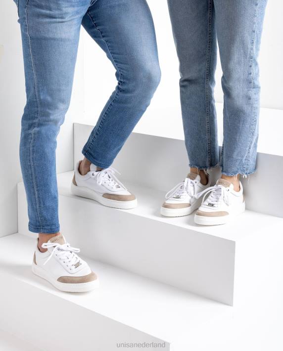 Unisa 02B0678 sneakers met contrasterende teen en hak vrouwen bevallig