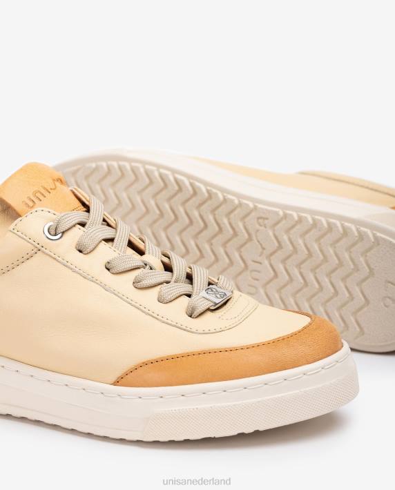 Unisa 02B0680 sneakers met contrasterende teen en hak vrouwen bevallig