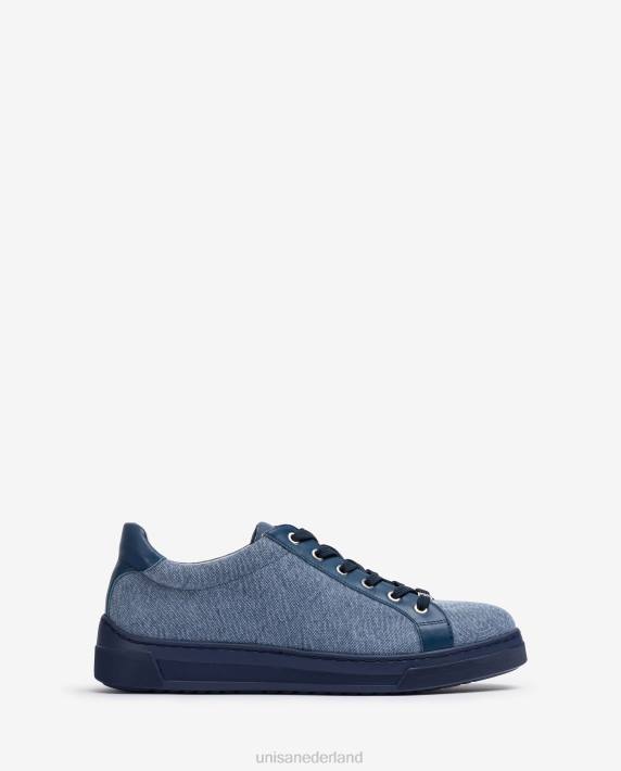 Unisa 02B0681 sneaker gemaakt van gerecyclede stof vrouwen blauw