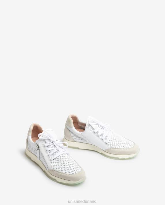 Unisa 02B0687 sneakers met ritssluiting vrouwen wit