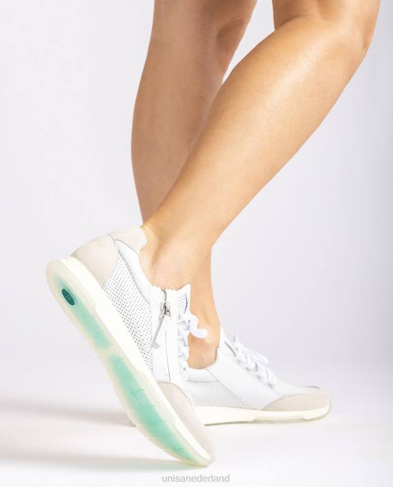 Unisa 02B0687 sneakers met ritssluiting vrouwen wit