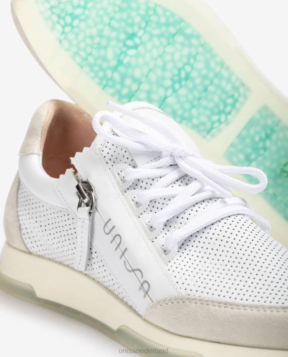 Unisa 02B0687 sneakers met ritssluiting vrouwen wit