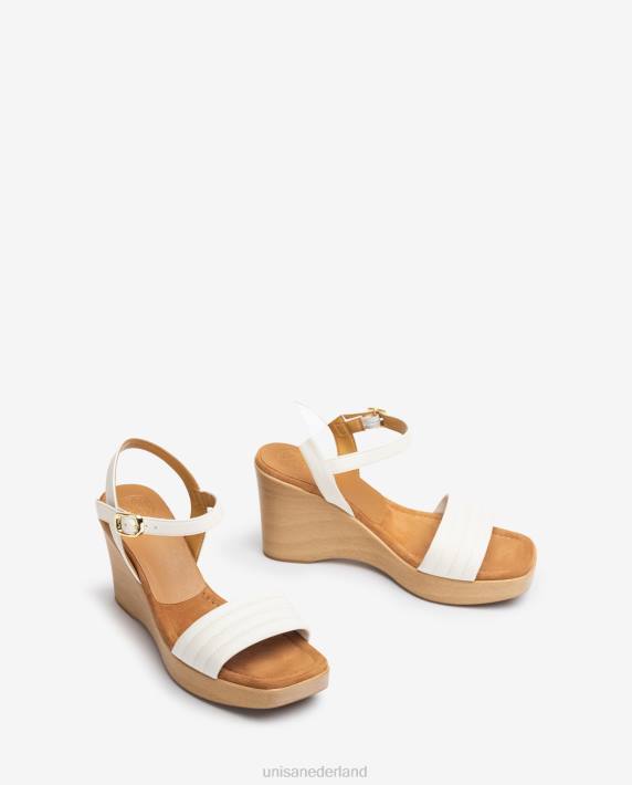 Unisa 02B0244 sandaal met vierkante neus en sleehak vrouwen mode