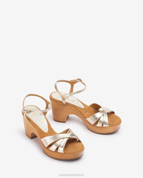 Unisa 02B0371 leren blok sandalen vrouwen mode