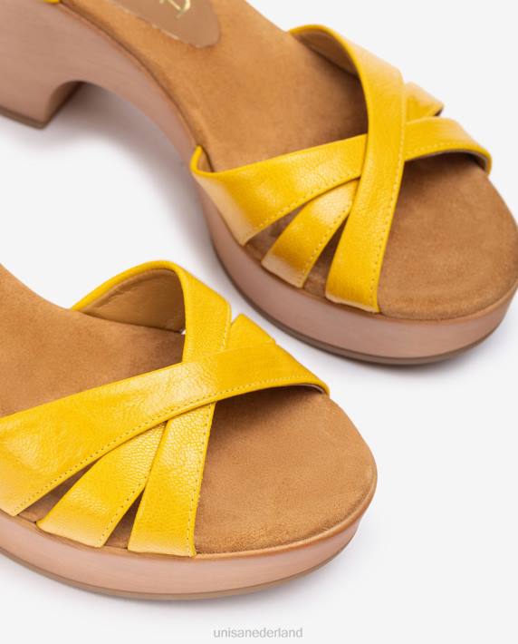 Unisa 02B0375 leren blok sandalen vrouwen mode