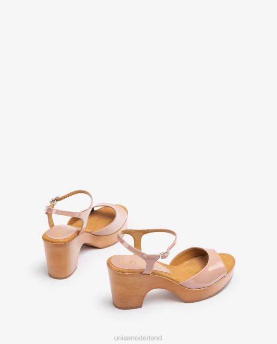 Unisa 02B0376 semi wedge patent sandaal vrouwen bevallig