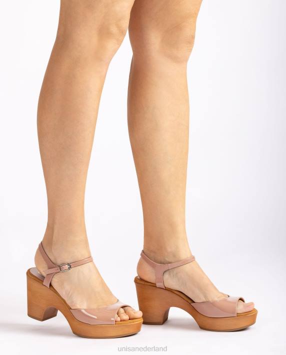 Unisa 02B0376 semi wedge patent sandaal vrouwen bevallig