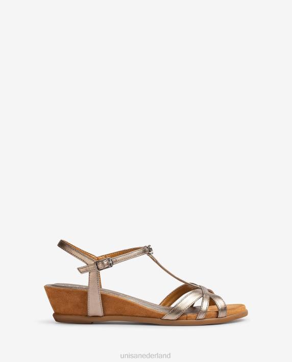 Unisa 02B092 Sandalen met bandjes en sleehak vrouwen bevallig