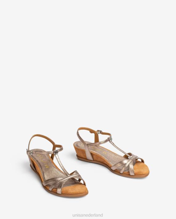 Unisa 02B092 Sandalen met bandjes en sleehak vrouwen bevallig